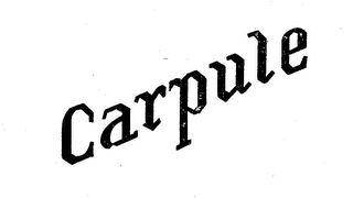 CARPULE