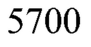 5700