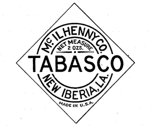 TABASCO MCILHENNY CO. NEW IBERIA, LA.