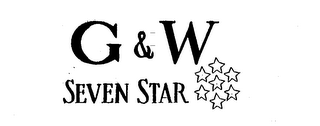 G & W SEVEN STAR