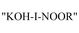 "KOH-I-NOOR"
