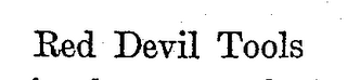 RED DEVIL TOOLS