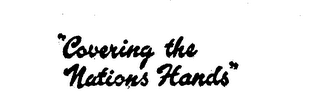 "COVERING THE NATIONS HANDS"