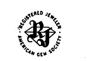 RJ REGISTERED JEWELER AMERICAN GEM SOCIETY