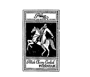 POLISH CHERRY CORDIAL WISNIAK PRODUCED AND BOTTLED IN POLAND POLINOS