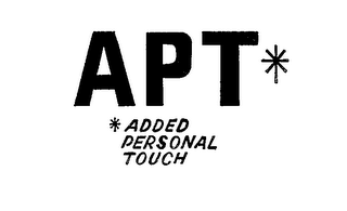 APT ADDED PERSONAL TOUCH