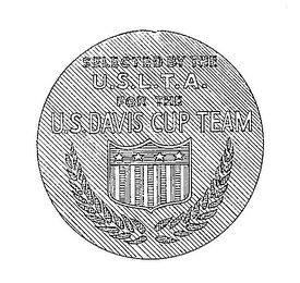 SELECTED BY THE U.S.L.T.A. FOR THE U.S. DAVIS CUP TEAM
