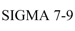 SIGMA 7-9