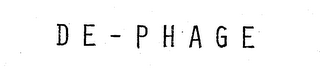 DE-PHAGE