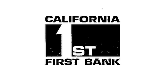 CALIFORNIA 1 ST FIRST BANK