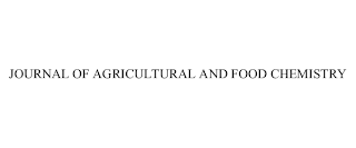JOURNAL OF AGRICULTURAL AND FOOD CHEMISTRY