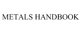 METALS HANDBOOK