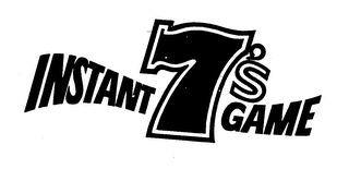 INSTANT 7'S GAME