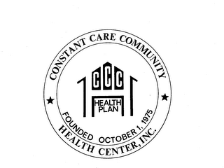 CCCH HEALTH PLAN CONSTANT CARE COMMUNITY HEALTH CENTER, INC. FOUNDED OCTOBER 1,1975