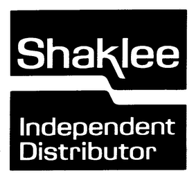 SHAKLEE INDEPENDENT DISTRIBUTOR
