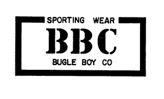 SPORTING WEAR BBC BUGLE BOY CO