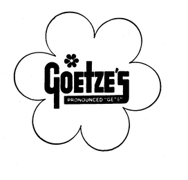 GOETZE'S PRONOUNCED "GETS"