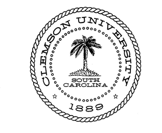 CLEMSON UNIVERSITY SOUTH CAROLINA 1889