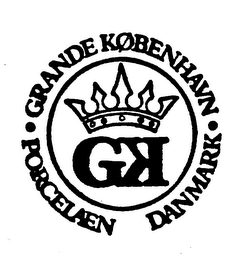GRANDE KOBENHAVN GK PORCELAEN DANMARK