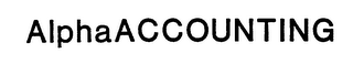 ALPHA ACCOUNTING