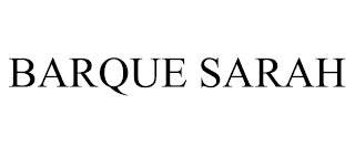BARQUE SARAH