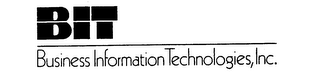 BIT BUSINESS INFORMATION TECHNOLOGIES, INC.