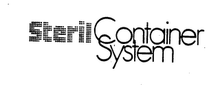 STERIL CONTAINER SYSTEM