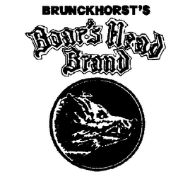 BRUNCKHORST'S BOAR'S HEAD BRAND