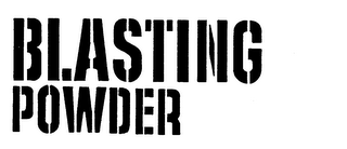 BLASTING POWDER