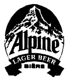 ALPINE LAGER BEER BIERE
