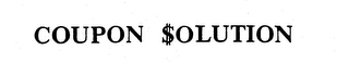 COUPON $OLUTION