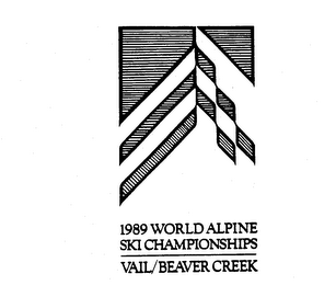 1989 WORLD ALPINE SKI CHAMPIONSHIPS VAIL/BEAVER CREEK