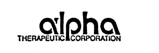 ALPHA THERAPEUTIC CORPORATION