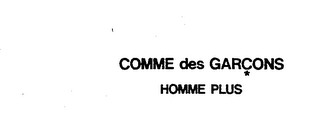 COMME DES GARCONS HOMME PLUS