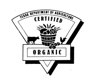 TEXAS DEPARTMENT OF AGRICULTURE CERTIFIED ORGANIC