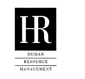 HR HUMAN RESOURCE MANAGEMENT