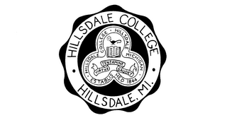 HILLSDALE COLLEGE HILLSDALE, MI. HILLSDALE MICHIGAN ESTABLISHED 1844 VIRTUS TENTAMINE GAUDET