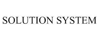 SOLUTION SYSTEM
