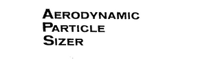 AERODYNAMIC PARTICLE SIZER