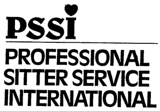 PSSI PROFESSIONAL SITTER SERVICE INTERNATIONAL