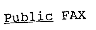 PUBLIC FAX