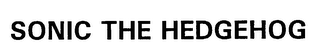 SONIC THE HEDGEHOG