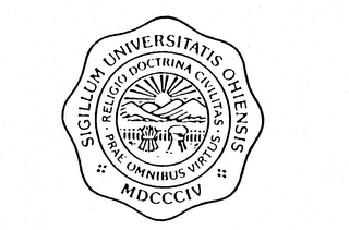 SIGILLUM UNIVERSITATIS OHIENSIS MDCCCIV RELIGIO DOCTRINA CIVILITAS PRAE OMNIBUS VIRTUS