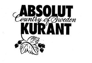 ABSOLUT COUNTRY OF SWEDEN KURANT