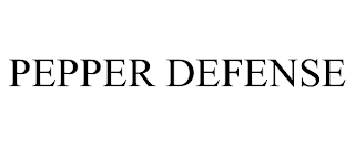 PEPPER DEFENSE
