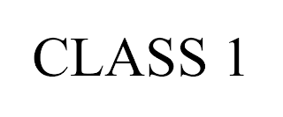 CLASS 1