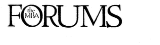 THE MBA FORUMS