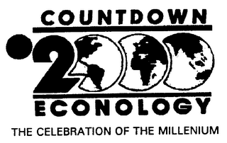 COUNTDOWN 2000 ECONOLOGY THE CELEBRATION OF THE MILLENIUM