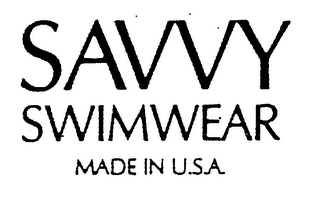 SAVVY SWIMWEAR MADE IN U.S.A.
