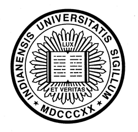 INDIANENSIS UNIVERSITATIS SIGILLUM MDCCCXX LUX ET VERITAS
